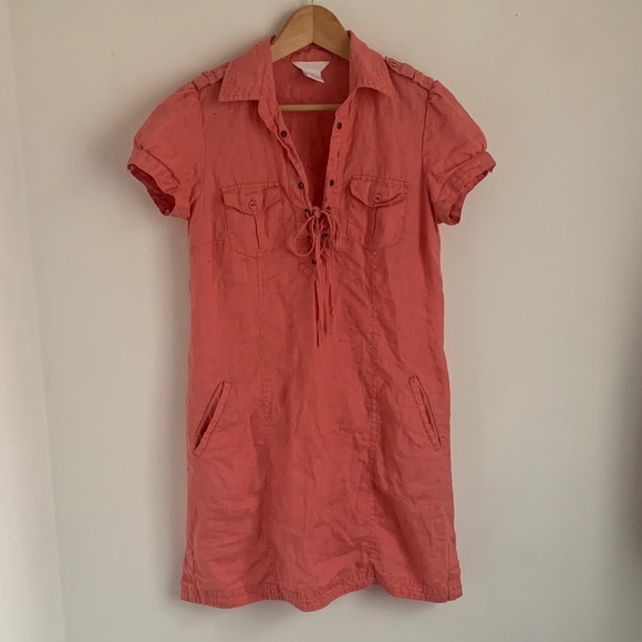 Joe Fresh Linen Shirt Dress - Picture 2 of 8